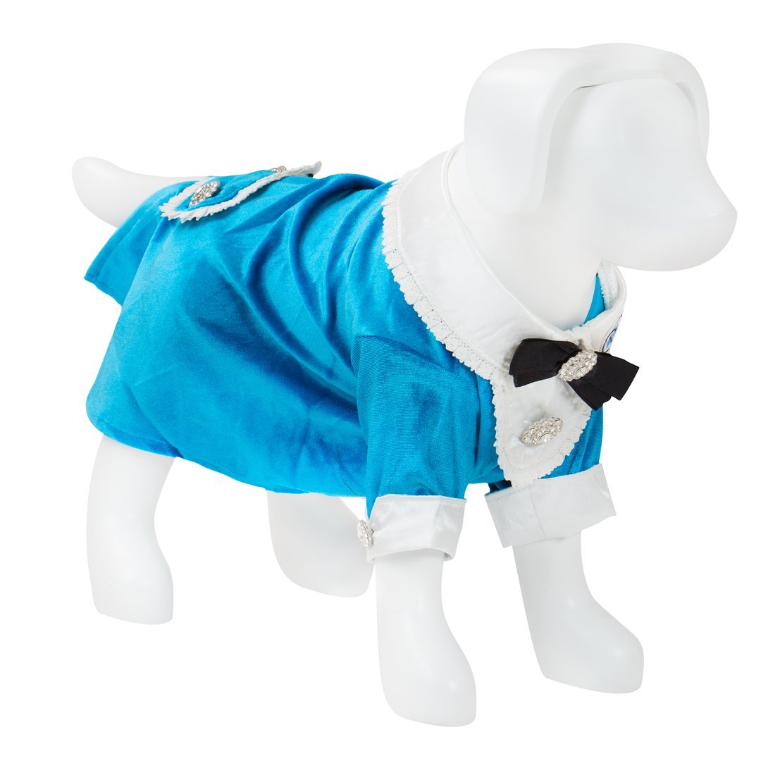F&R for VP Pets Tuxedo Dress - Blue - Small