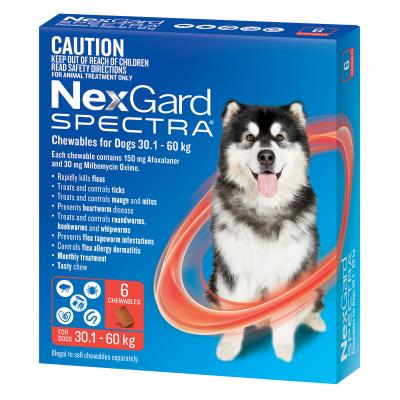 NexGard SPECTRA EXTRA LARGE DOGS (30.1-60KG) RED