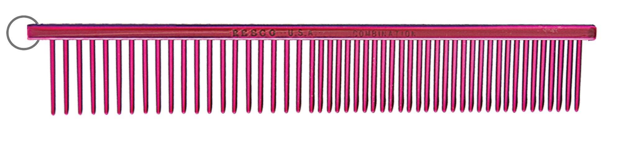 Resco 1" Combination Comb, Candy Red