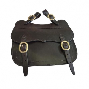 Showcraft - Single Leather Saddle Bag in Brown