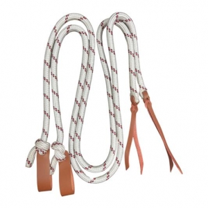 Navaho - Double Split Rope Reins White