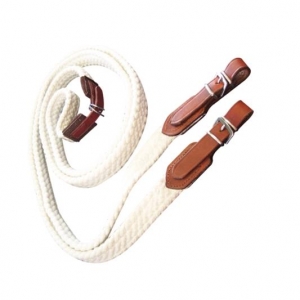 McAlister - Red Centre S.S. Cotton Reins White