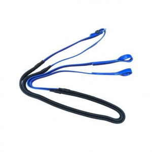 Showcraft - PVC Rubber Loop Reins Blue