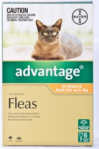 Advantage For Kittens & Small Cats Up To 4kg 6 Pack