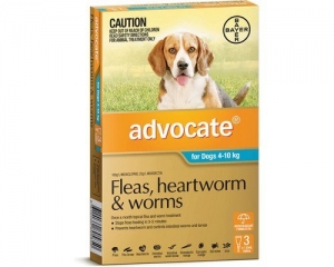 Advocate For Dogs 4-10Kg Aqua 3 Pack