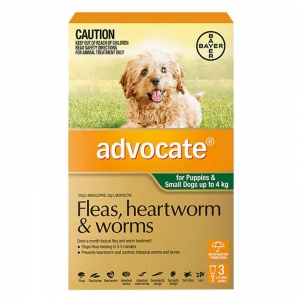 Advocate For Puppies & Small Dogs Up To 4Kg Green 3 Pack