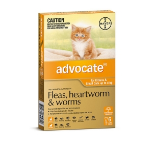 Advocate For Kittens & Small Cats Up To 4Kg Orange 6 Pack