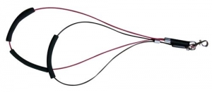 Aeolus Steel Rope / Grooming Harness (Red/Black)
