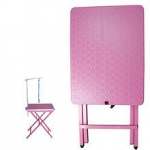 Folding Grooming Table Pink (Show Grooming)
