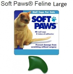 Soft Claws Feline Large - Green