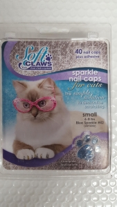 Soft Claws Feline Small - Blue Sparkle